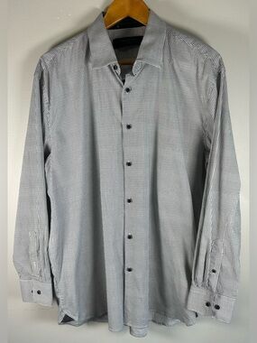Versace 19-69 Abbigliamento Sportivo Srl Men’s Button Down Shirt XL Houndstooth